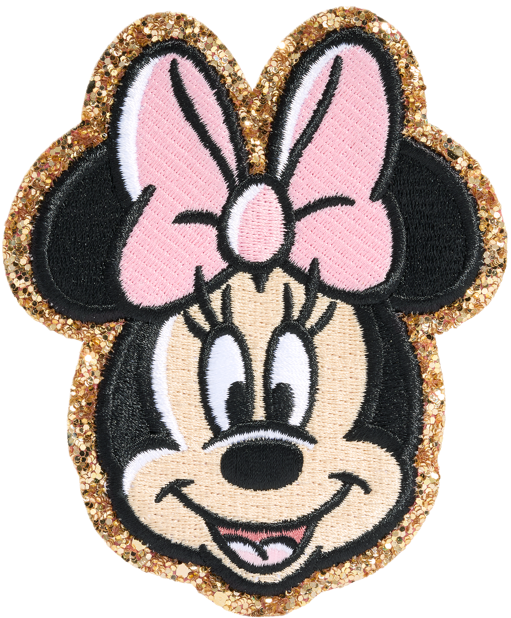 Glitter Minnie Mouse Patch Medium