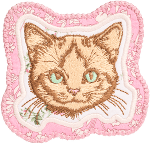 Kitty Patch Made with Liberty Fabric
