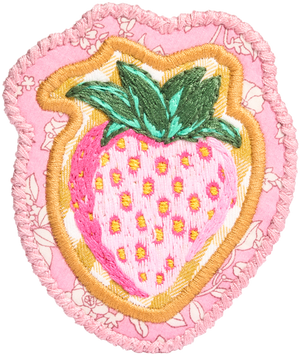 Strawberry Patch Made with Liberty Fabric