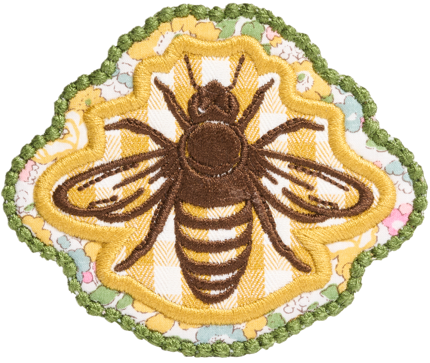 Bumblebee Patch Made with Liberty Fabric