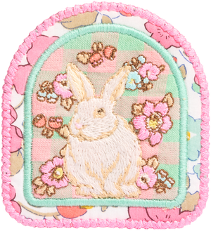 Bunny Patch Made with Liberty Fabric