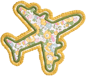 Airplane Patch Made with Liberty Fabric