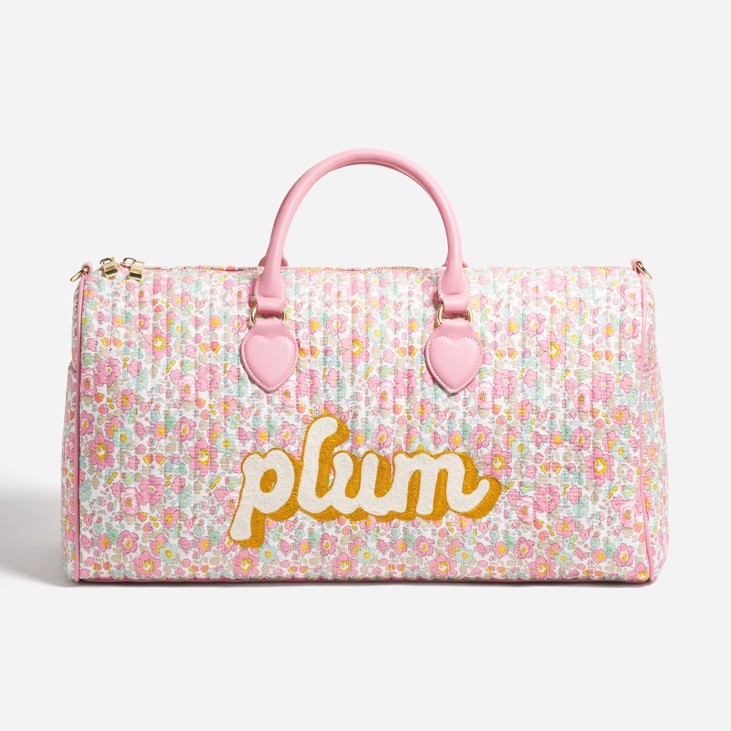 Custom Hand Embroidered Classic Duffle Made with Liberty Fabric