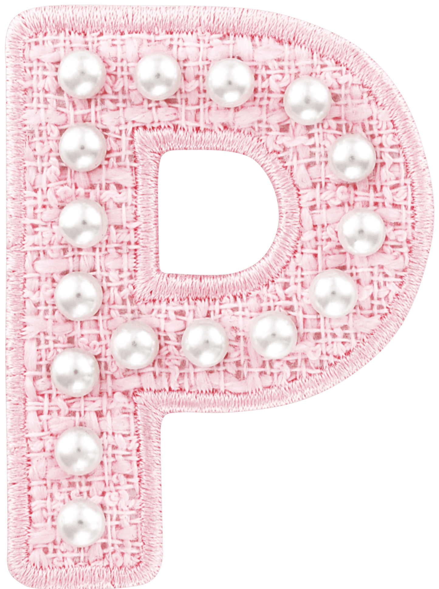 Pink Pearl Letter Patch