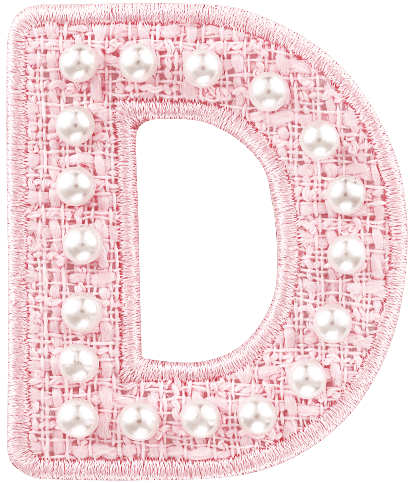 Pink Pearl Letter Patch