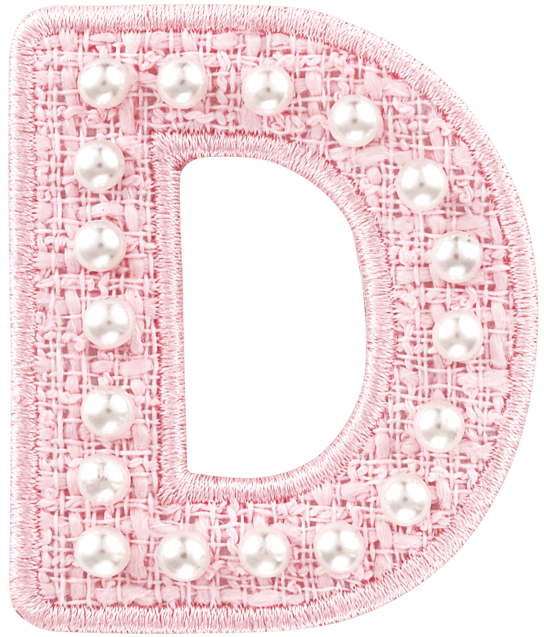 Pink Pearl Letter Patch