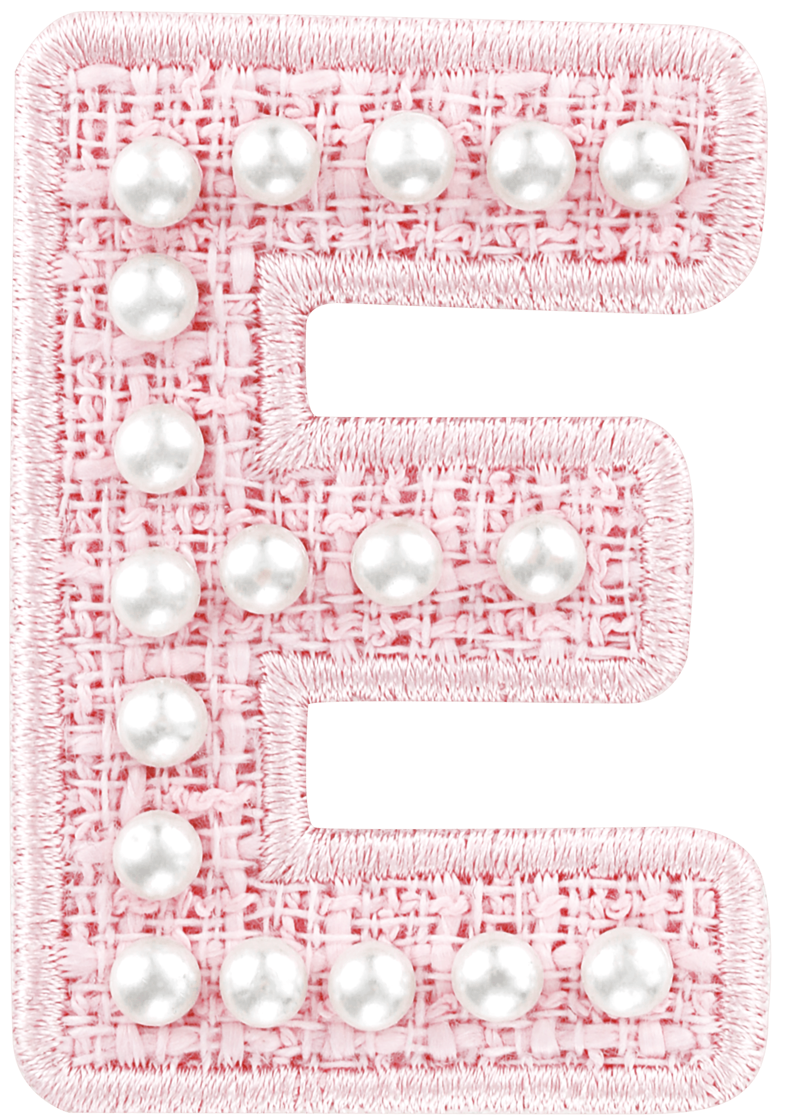 Pink Pearl Letter Patch