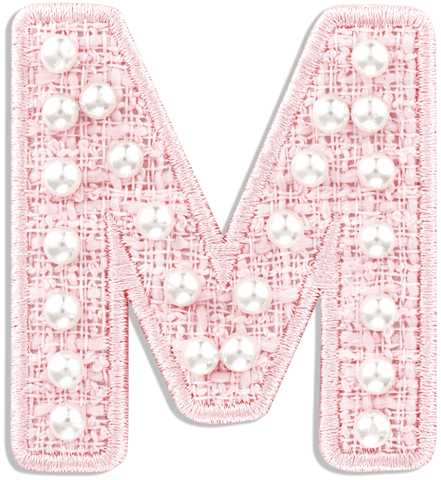 Pink Pearl Letter Patch