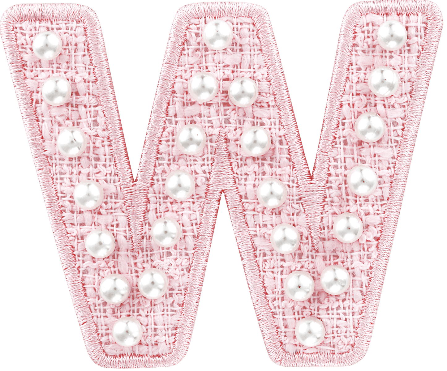 Pink Pearl Letter Patch