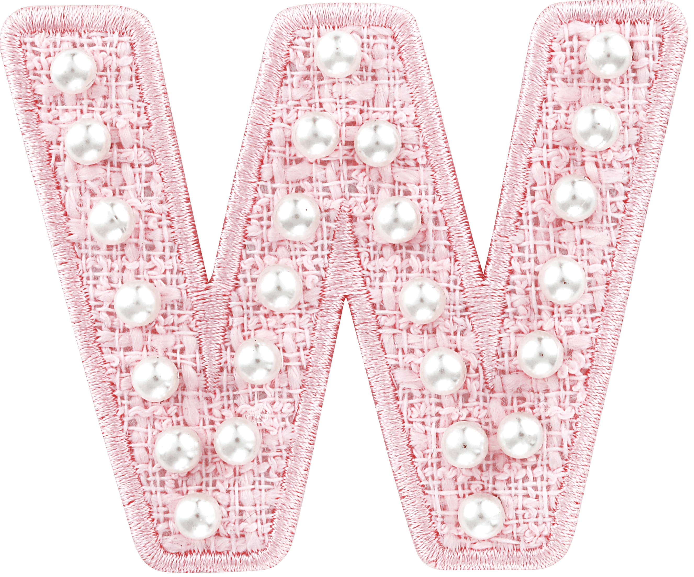 Pink Pearl Letter Patch