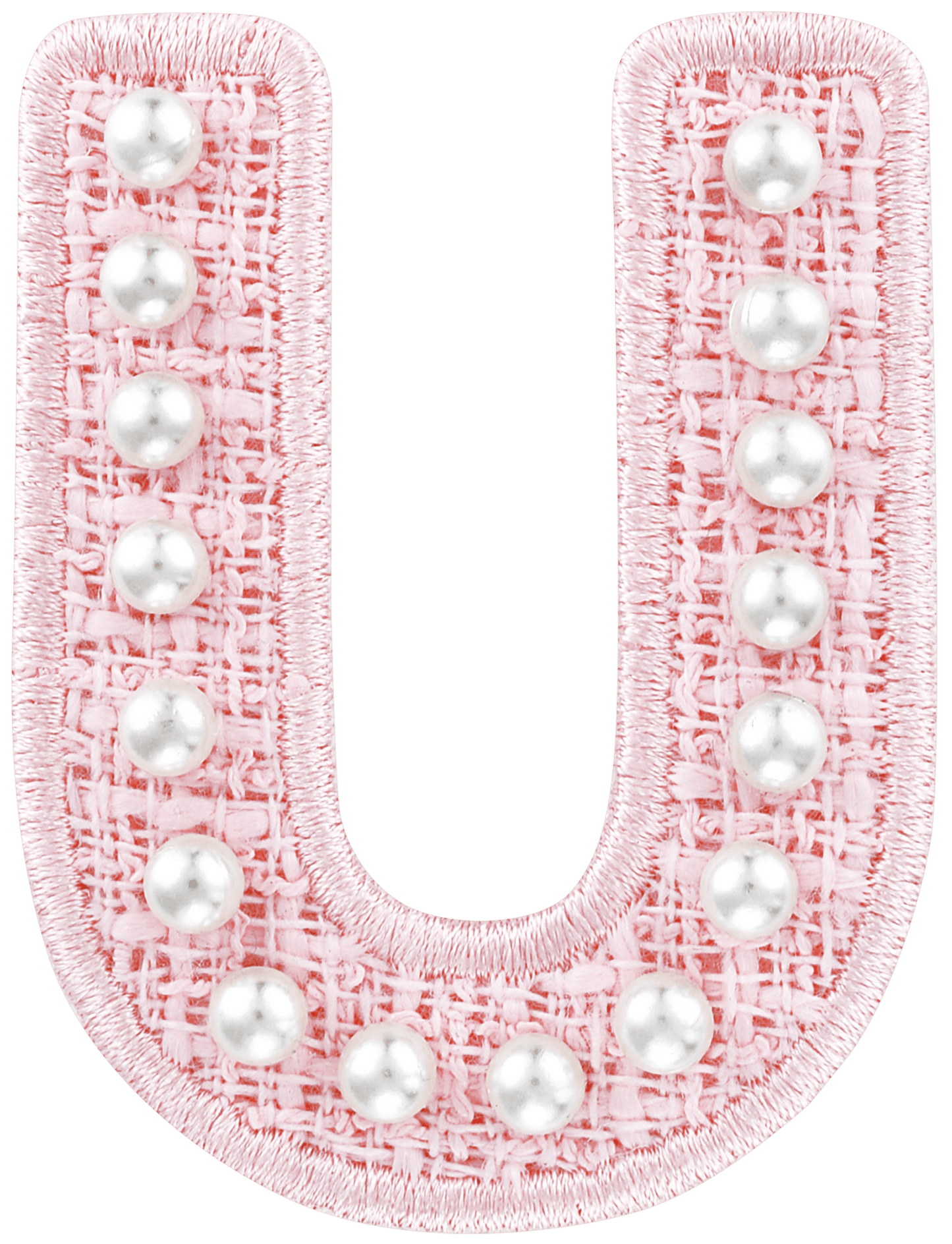 Pink Pearl Letter Patch