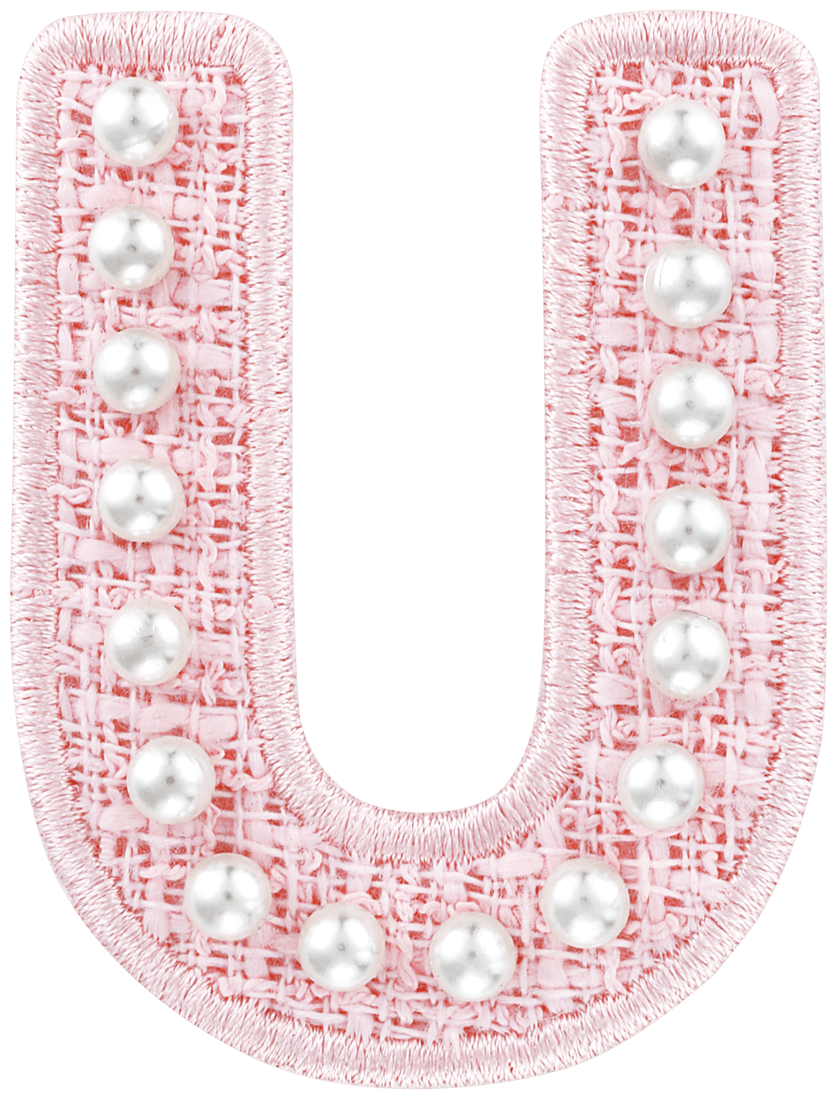 Pink Pearl Letter Patch