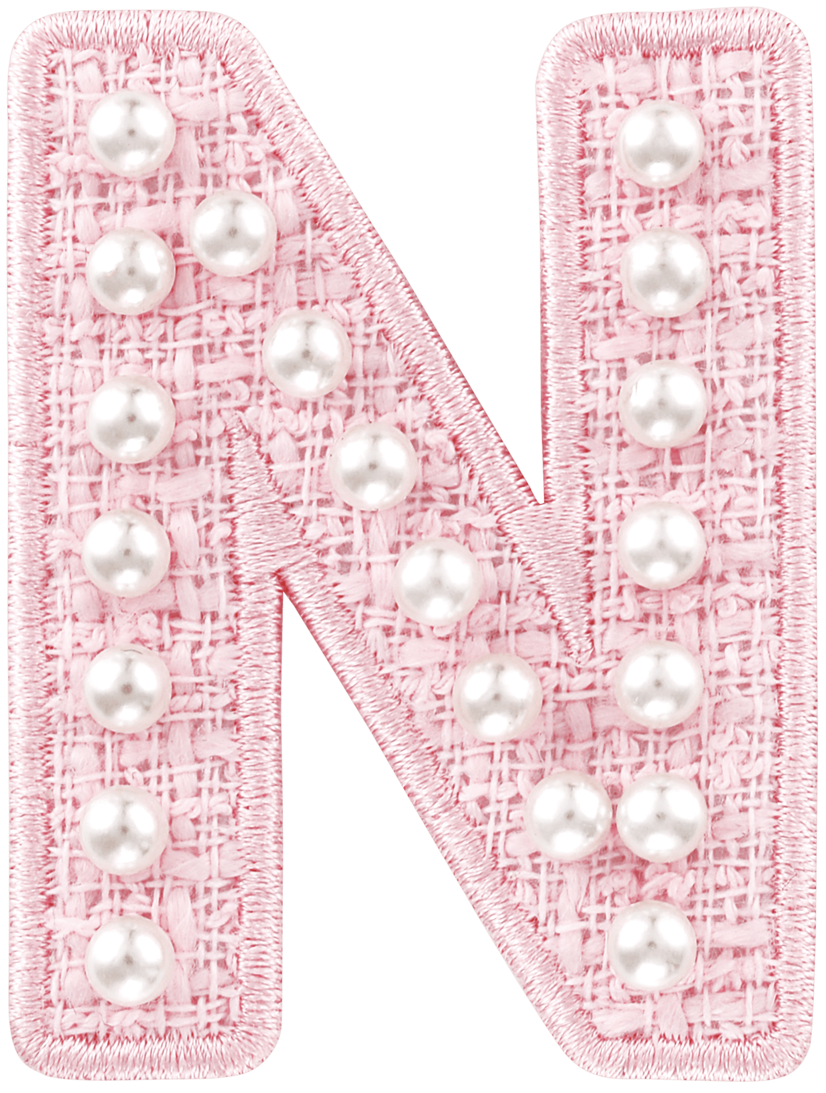 Pink Pearl Letter Patch