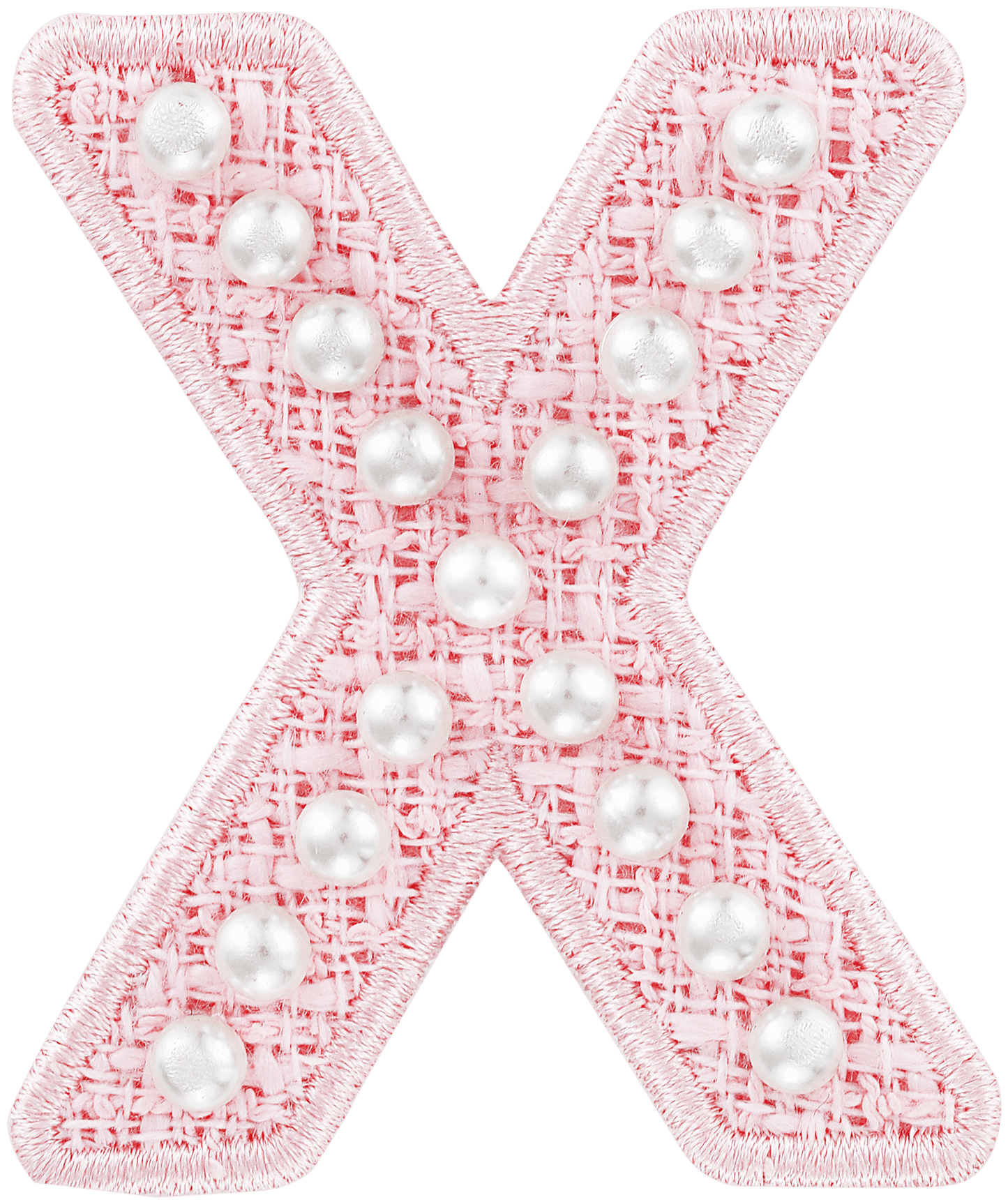 Pink Pearl Letter Patch