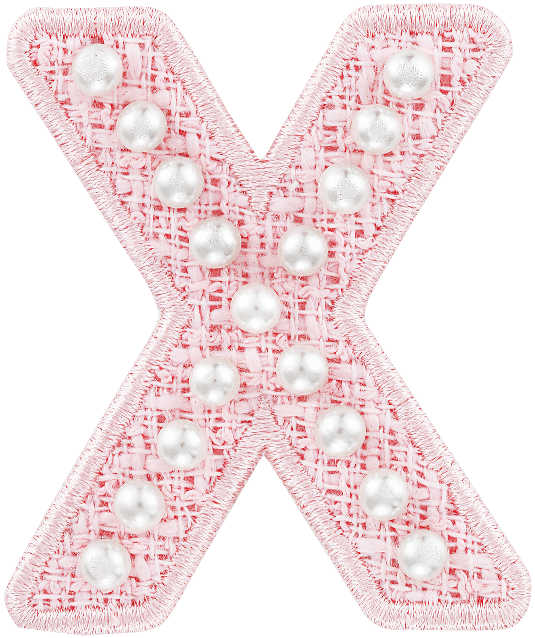 Pink Pearl Letter Patch