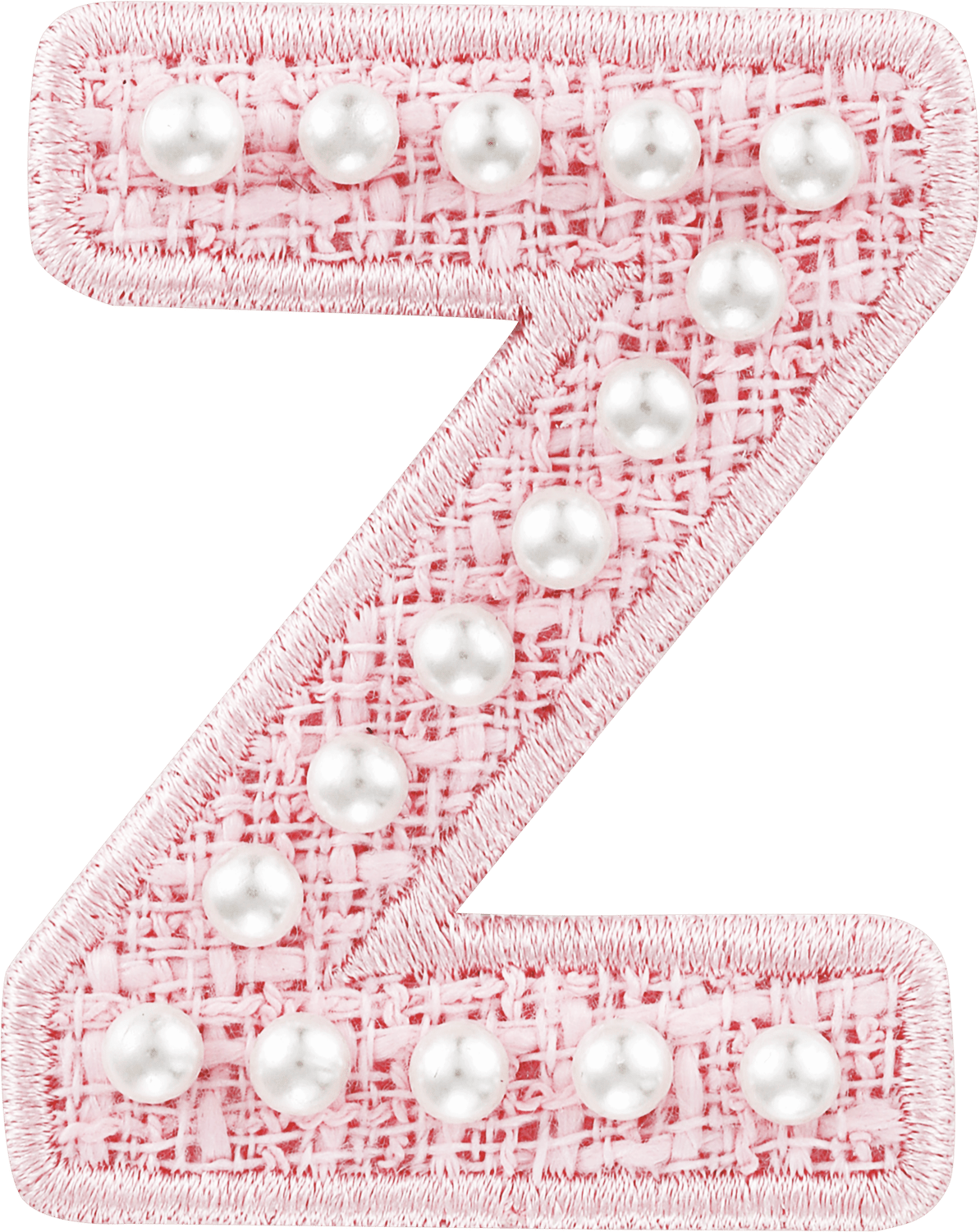 Pink Pearl Letter Patch