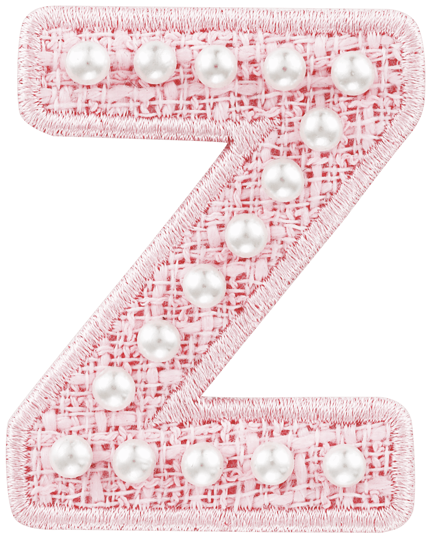 Pink Pearl Letter Patch