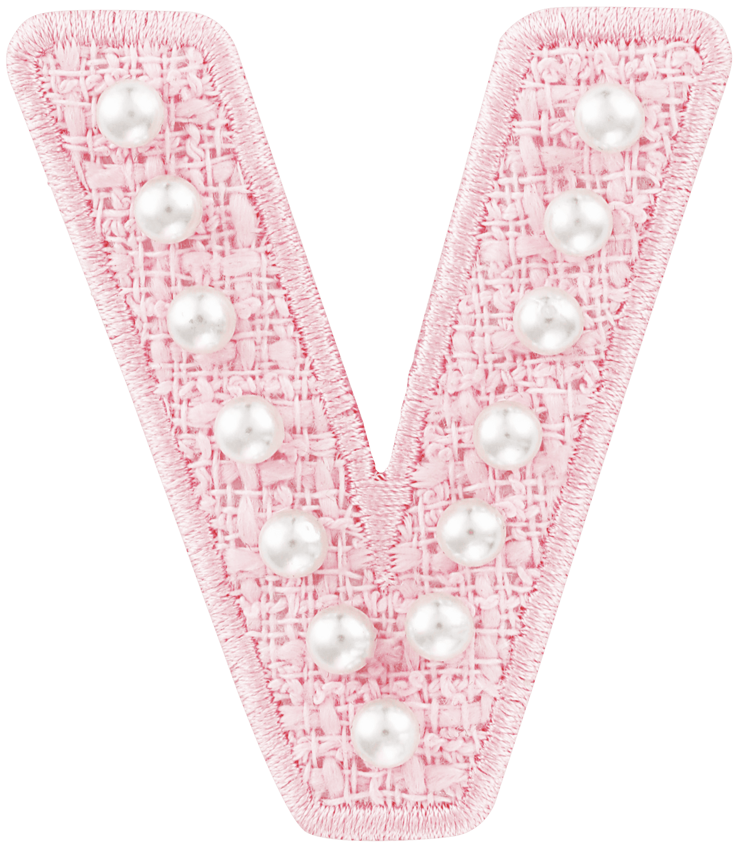 Pink Pearl Letter Patch