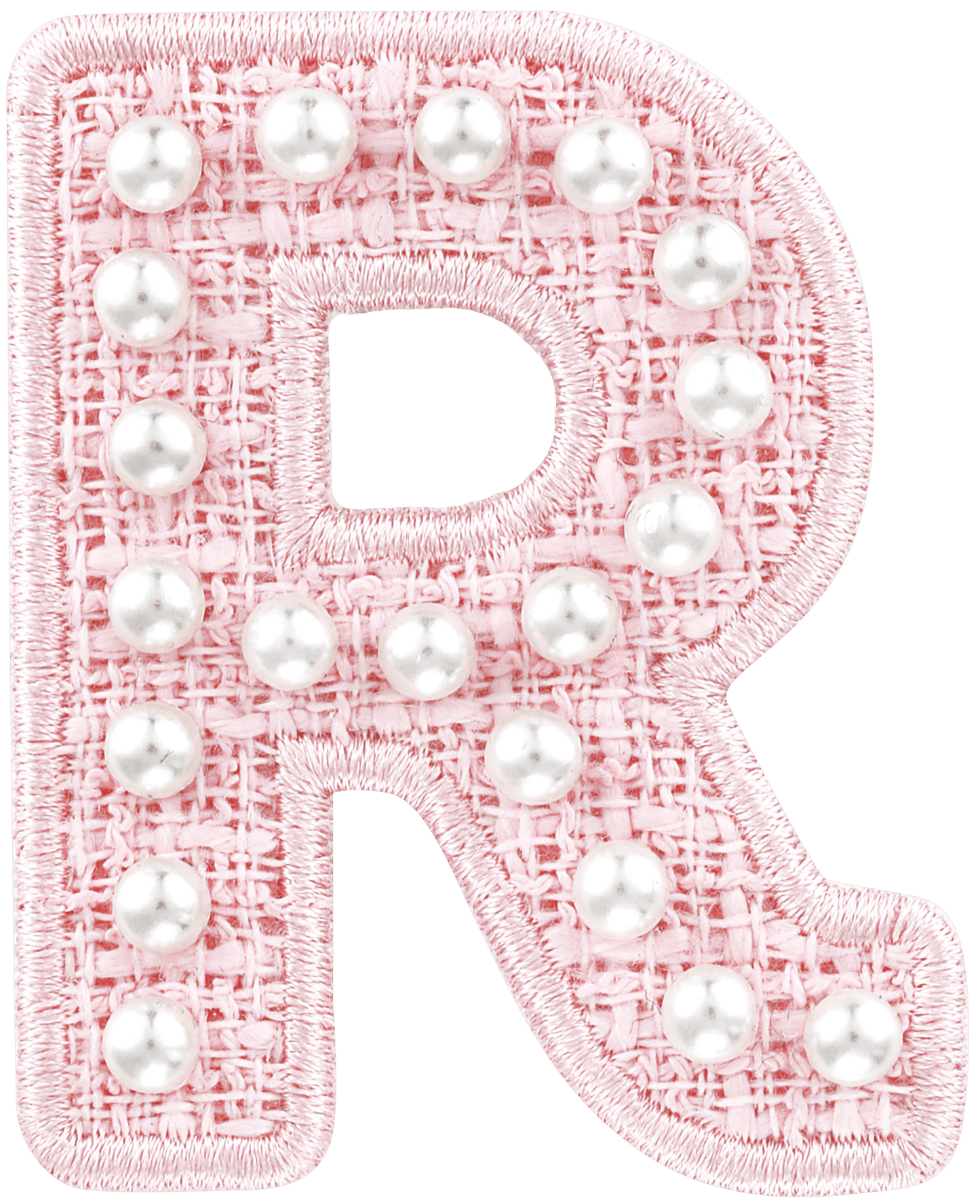 Pink Pearl Letter Patch