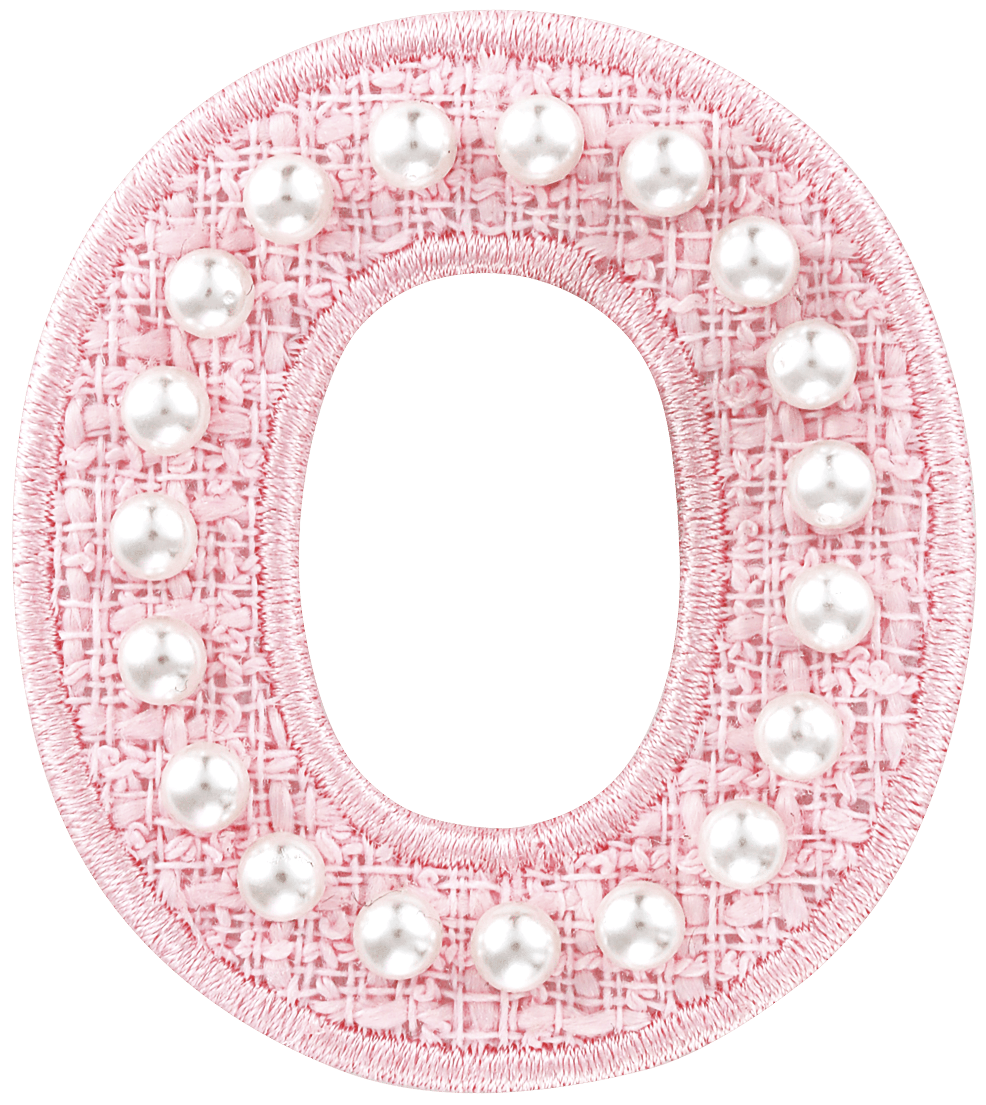 Pink Pearl Letter Patch