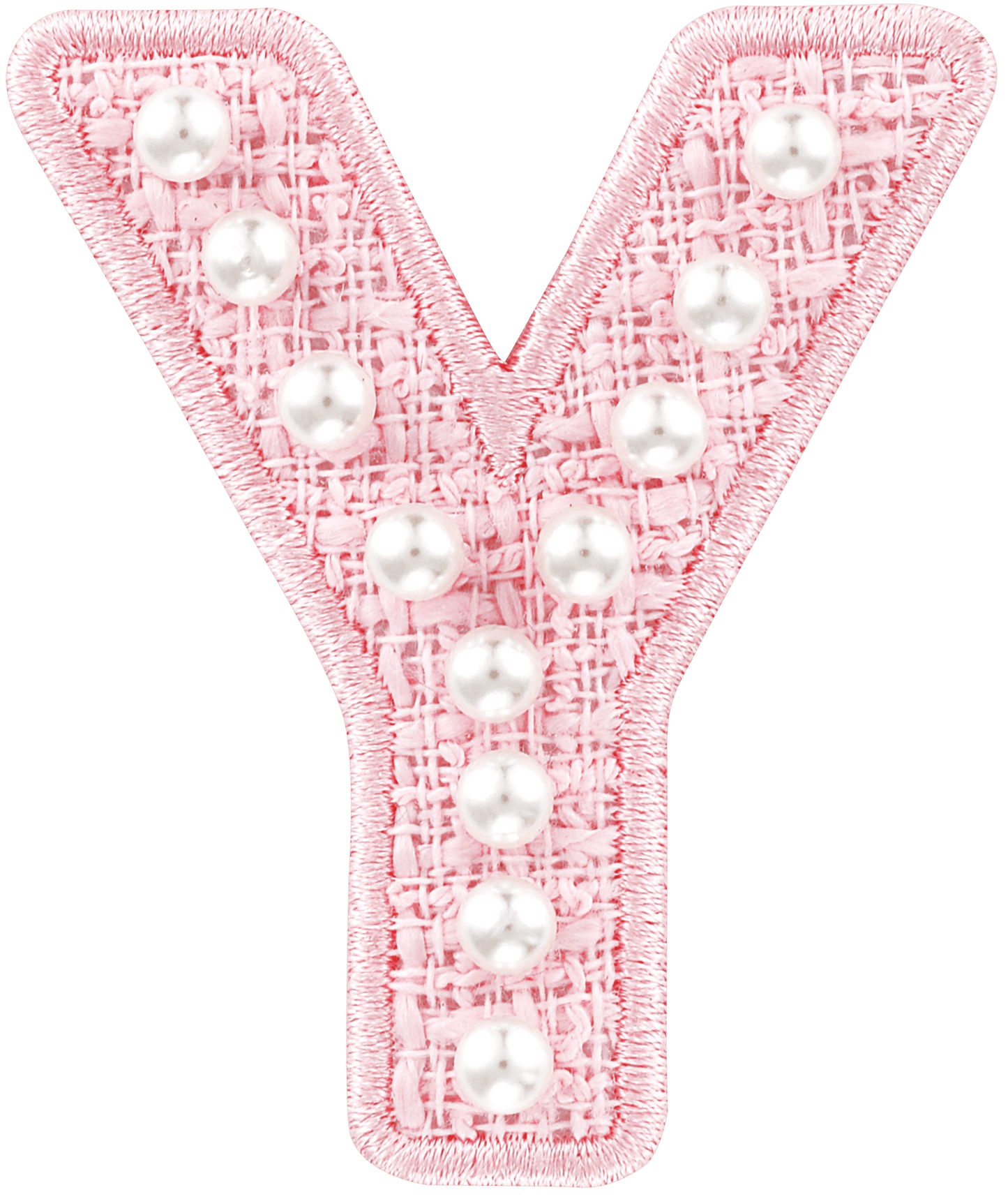 Pink Pearl Letter Patch
