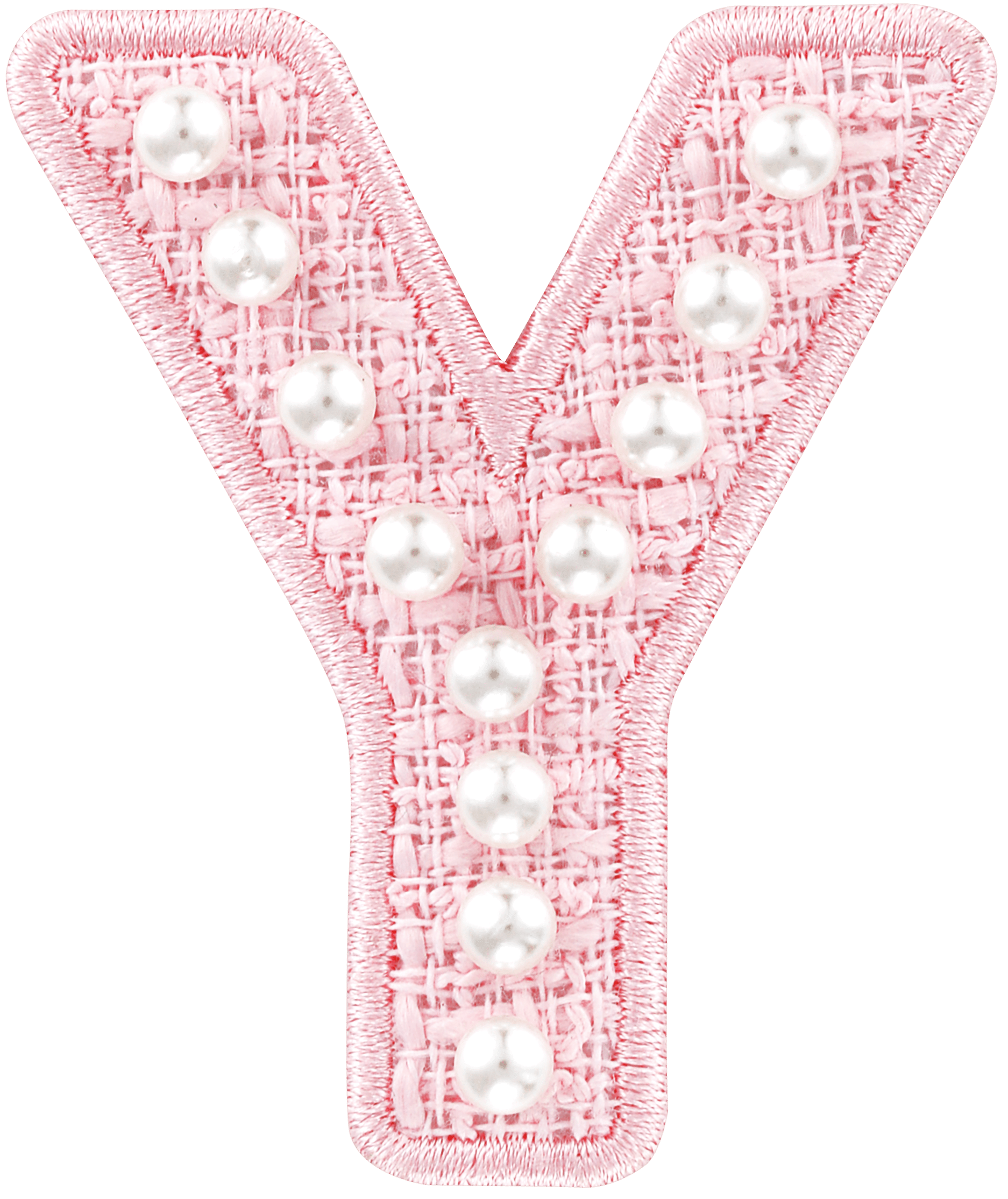 Pink Pearl Letter Patch