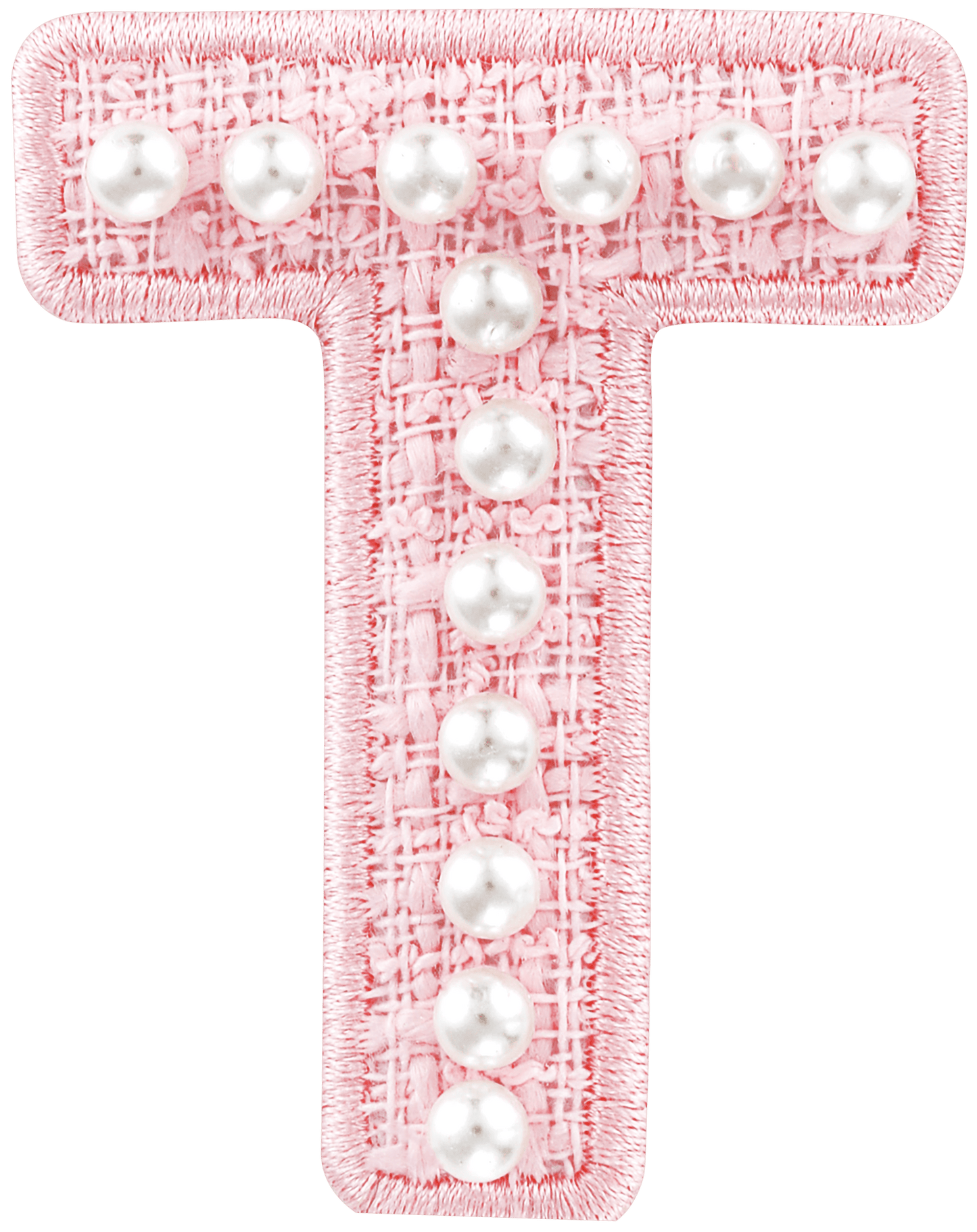Pink Pearl Letter Patch