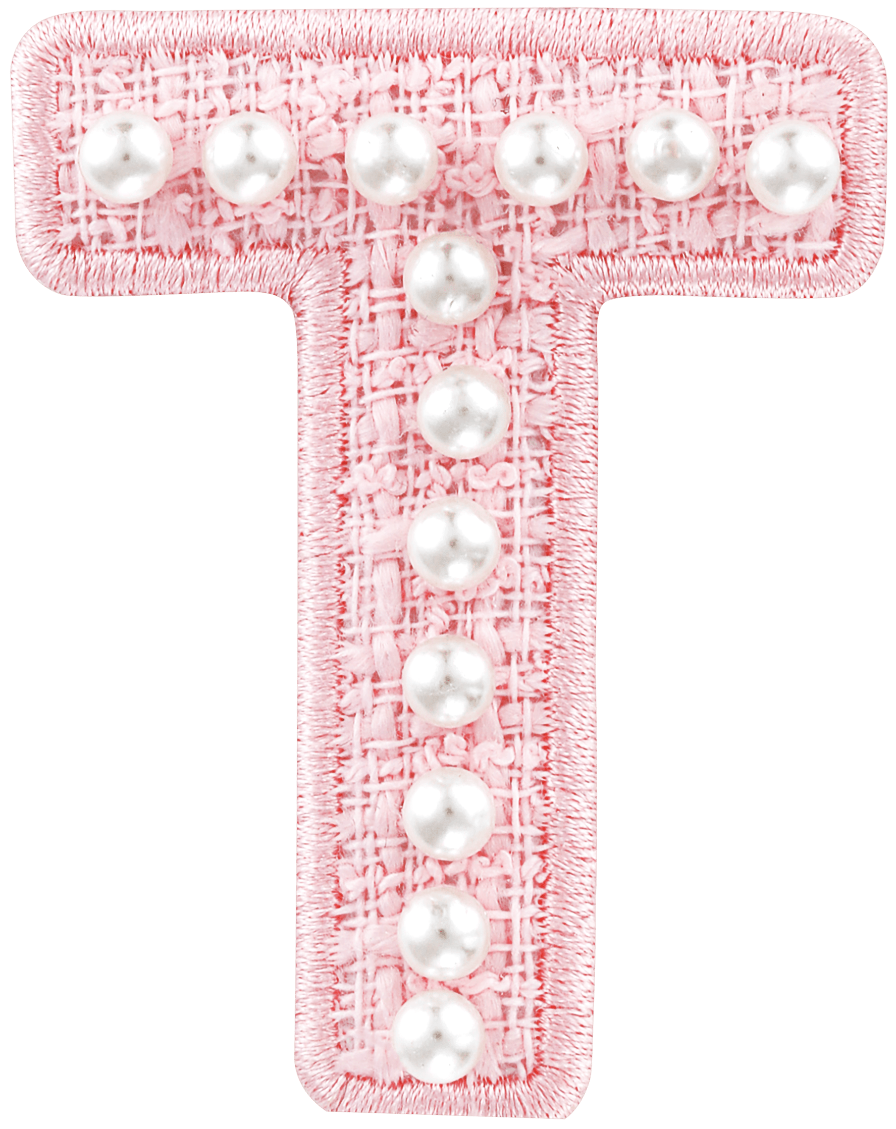 Pink Pearl Letter Patch