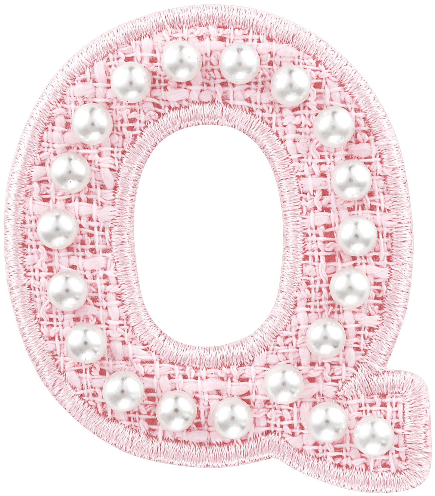 Pink Pearl Letter Patch