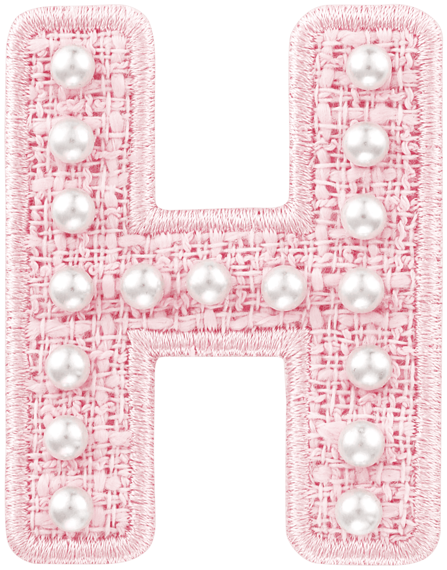 Pink Pearl Letter Patch