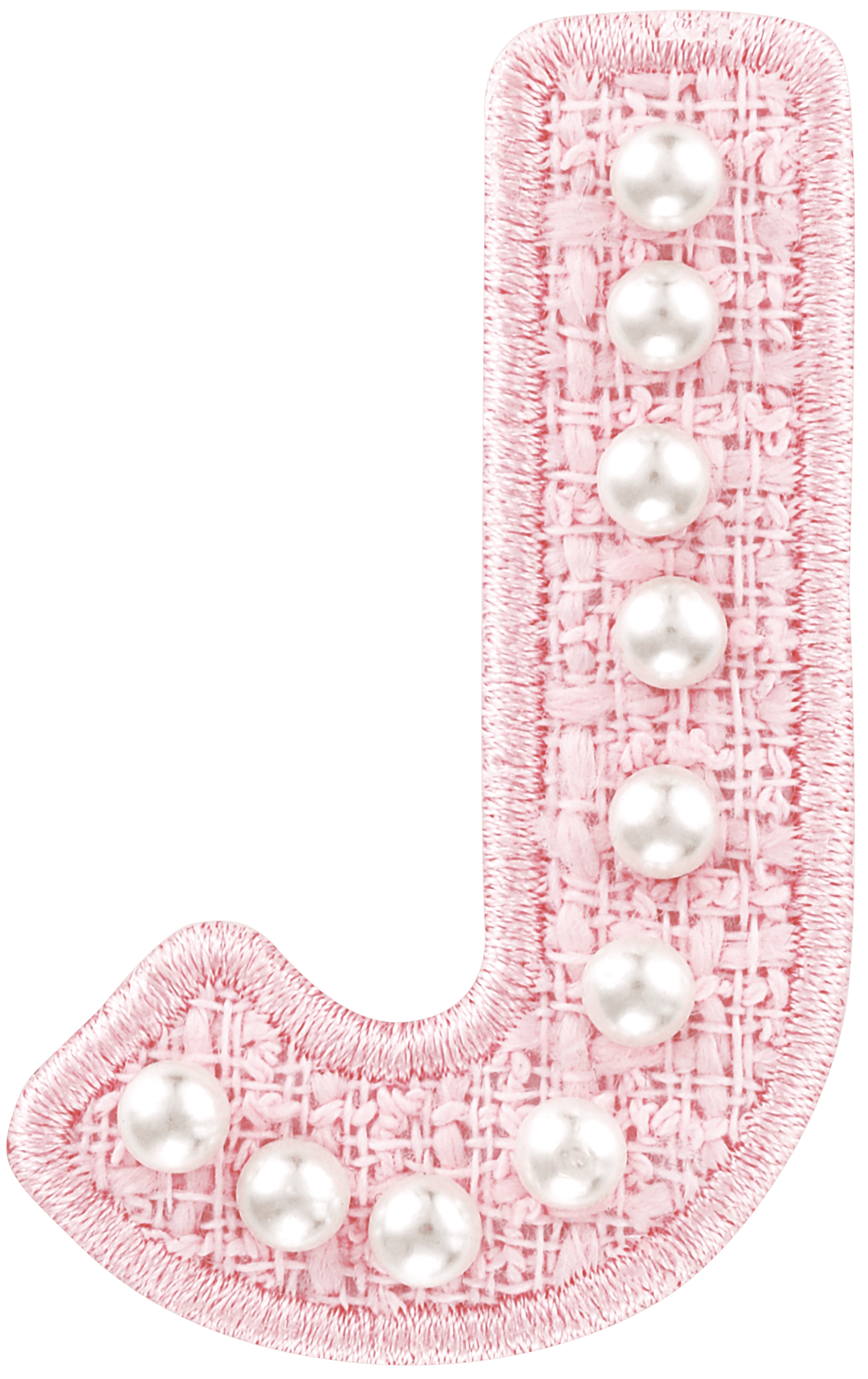 Pink Pearl Letter Patch