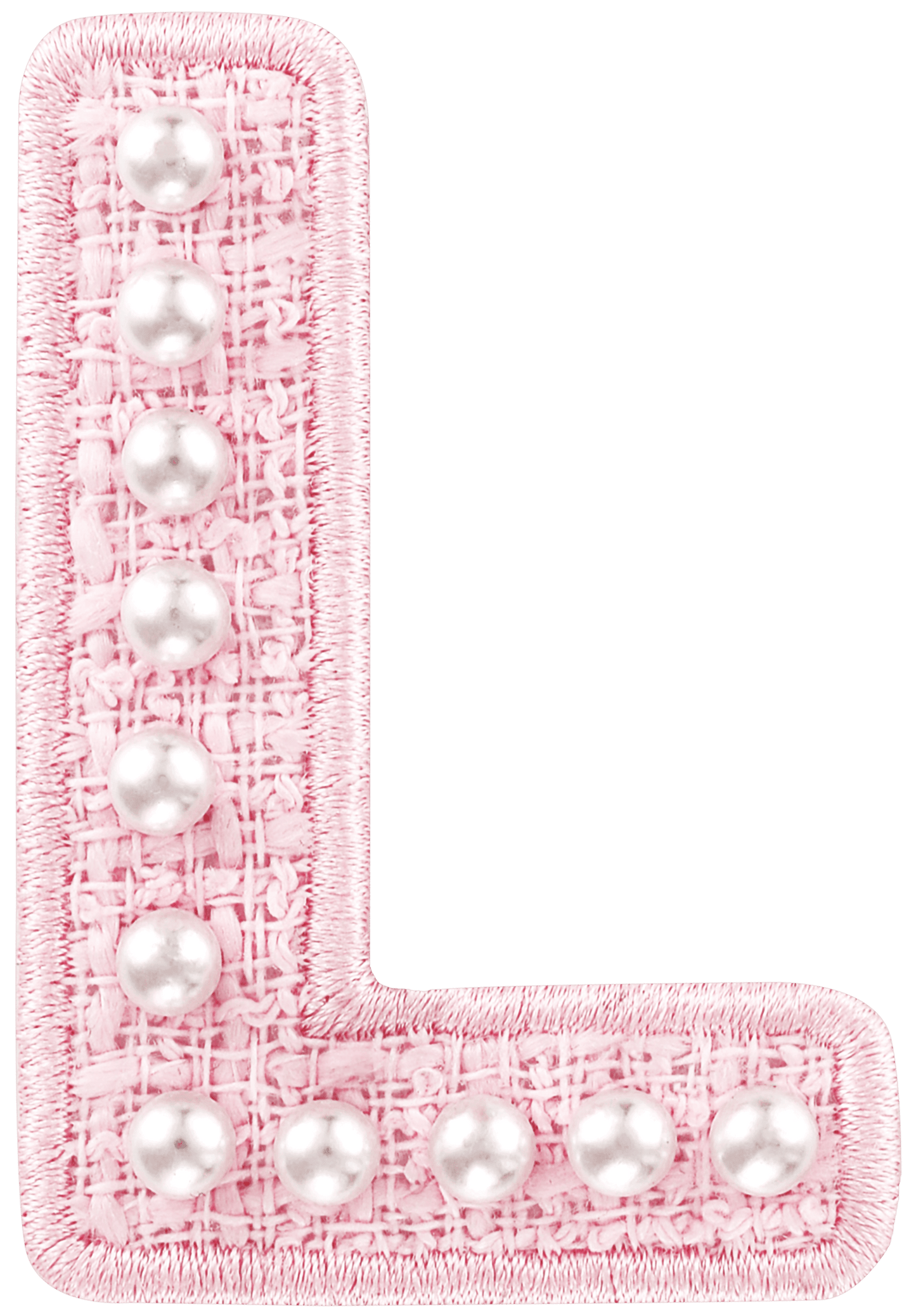 Pink Pearl Letter Patch