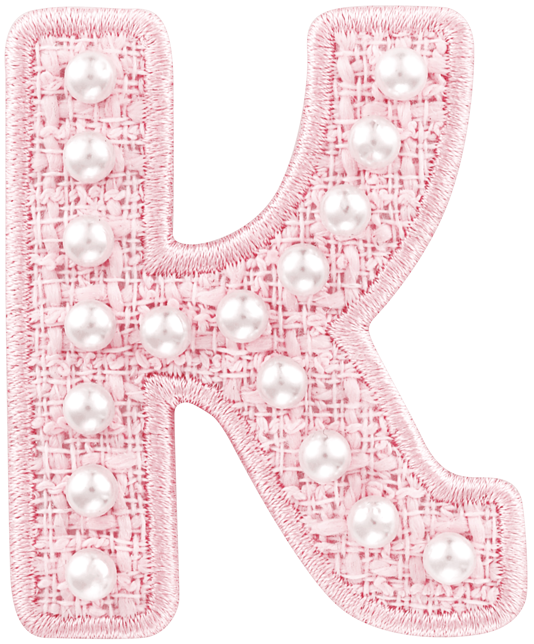 Pink Pearl Letter Patch