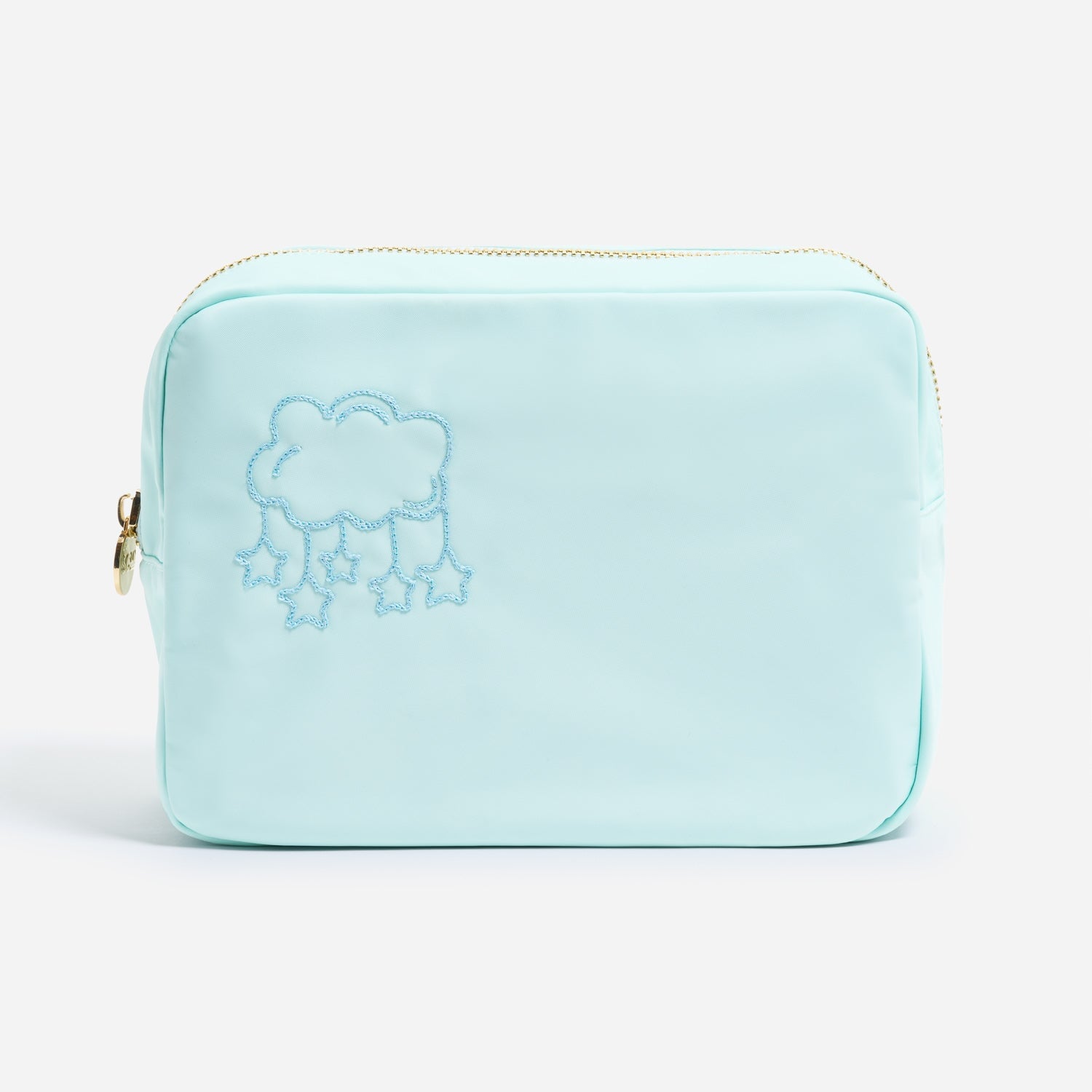 Hand Embroidered Cloud Mobile Large Pouch