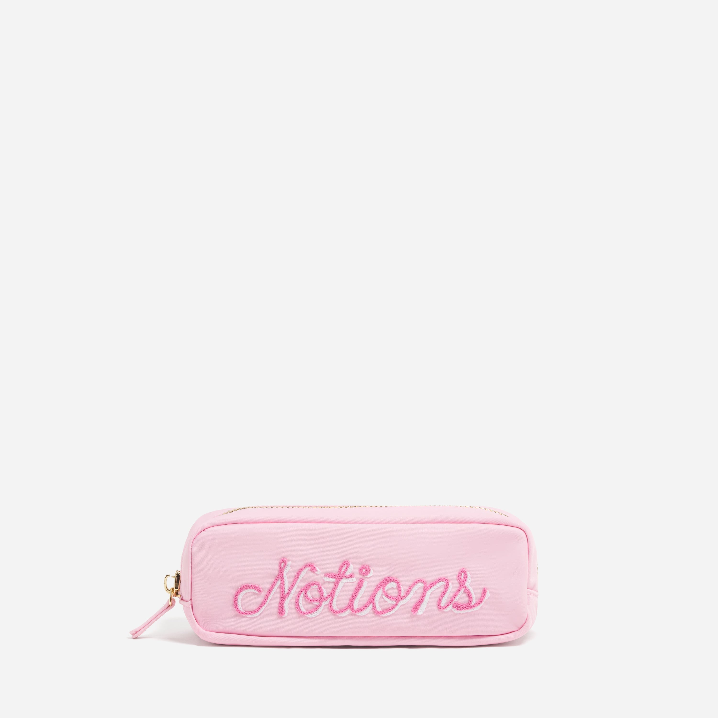 Hand Embroidered Notions Slim Pouch - Stoney Clover Lane