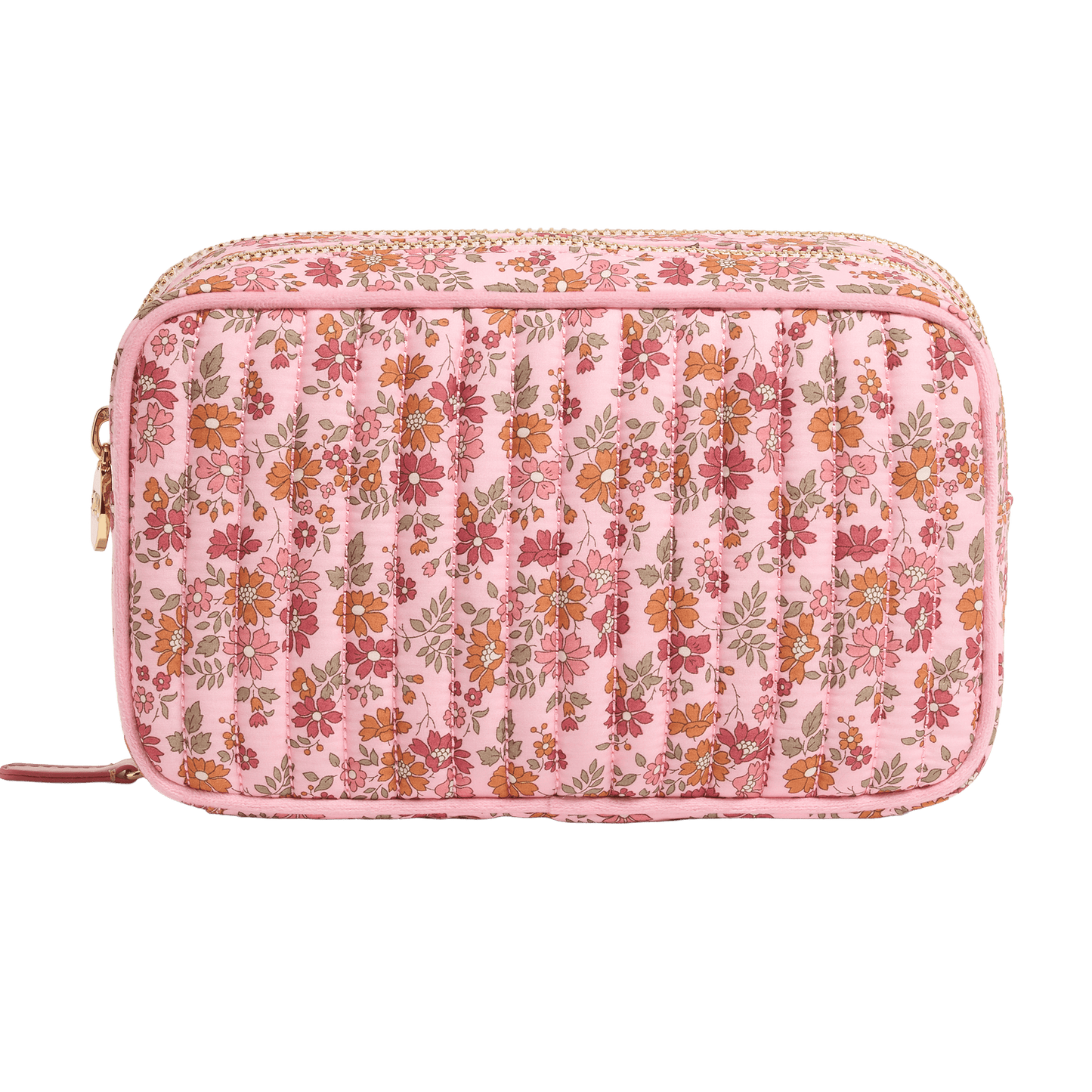 Double Zip Pouch Made with Liberty Fabric