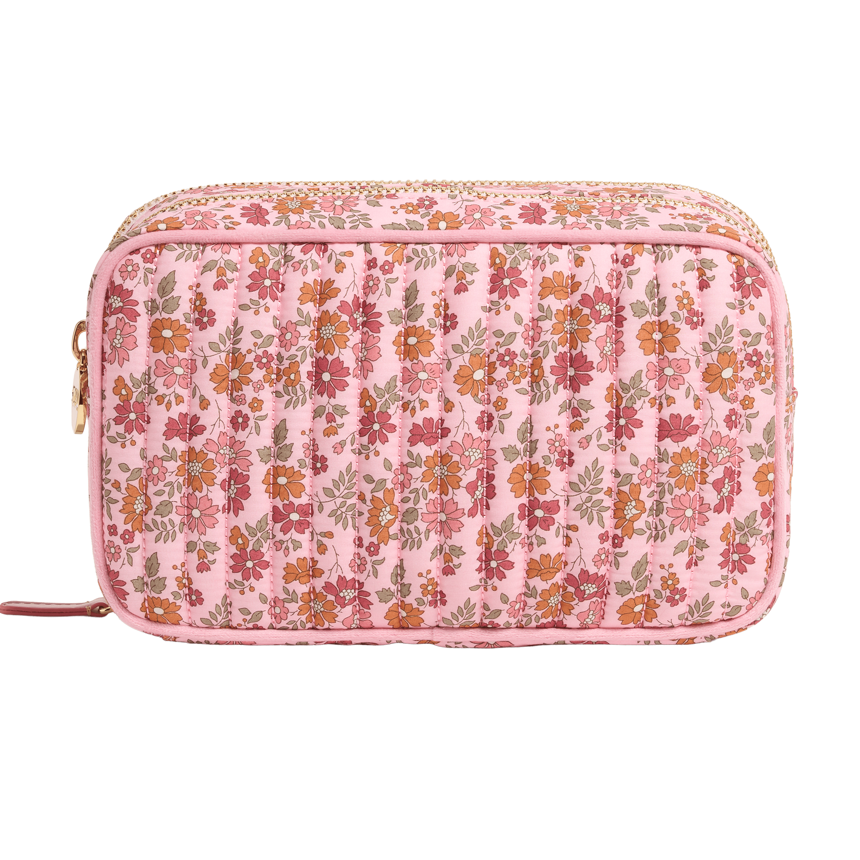 Double Zip Pouch Made with Liberty Fabric