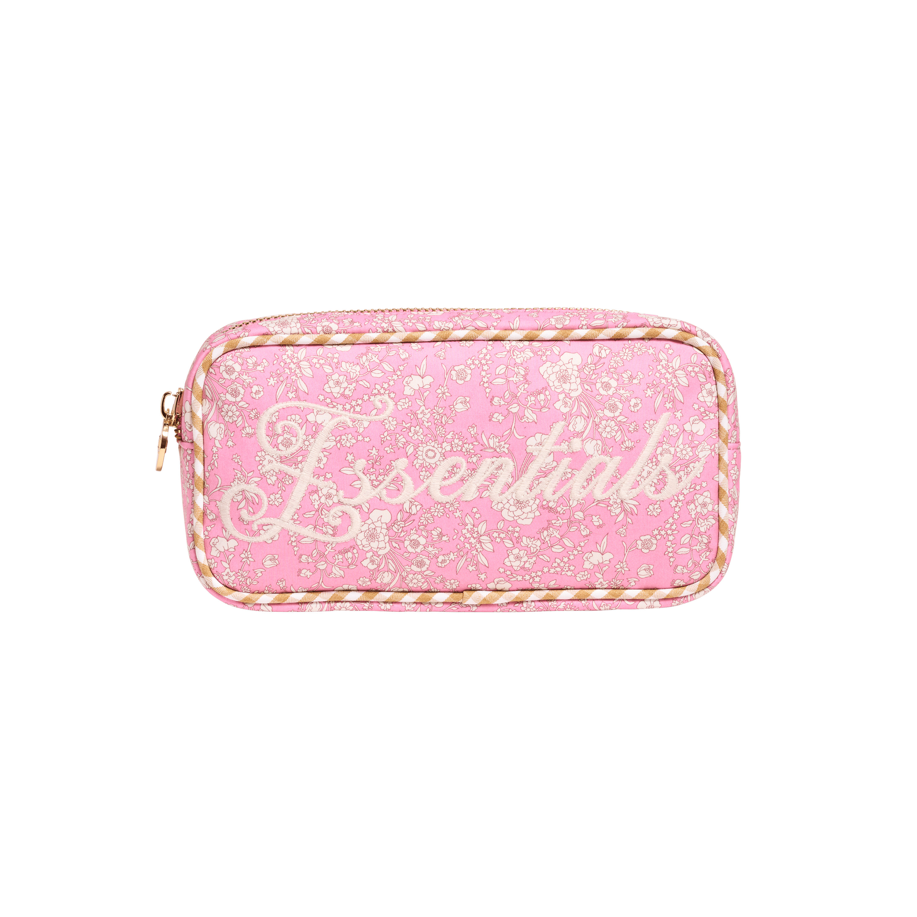 Essentials Embroidered Small Pouch Made with Liberty Fabric