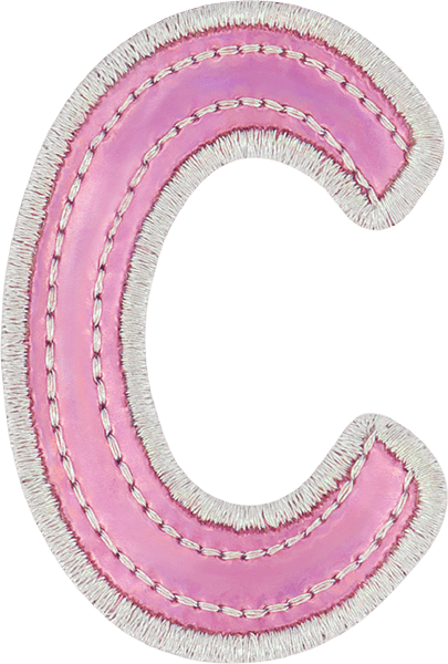 Pink Iridescent Letter Patch