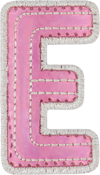 Pink Iridescent Letter Patch