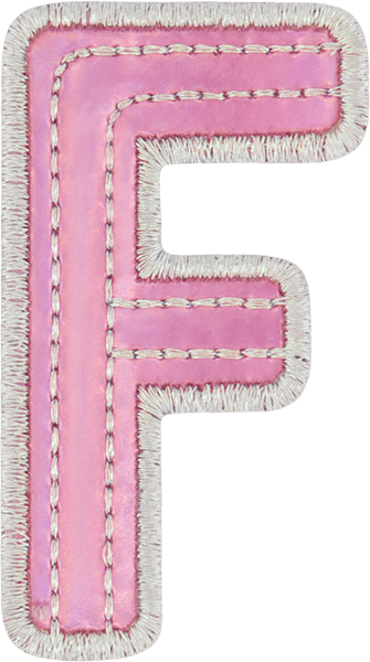 Pink Iridescent Letter Patch