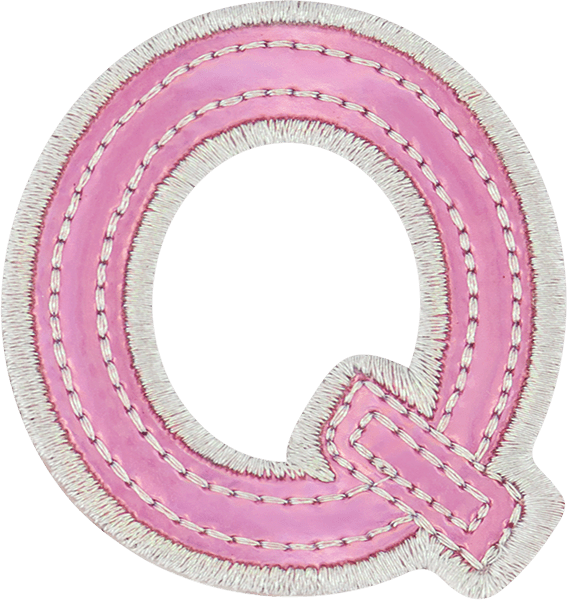 Pink Iridescent Letter Patch
