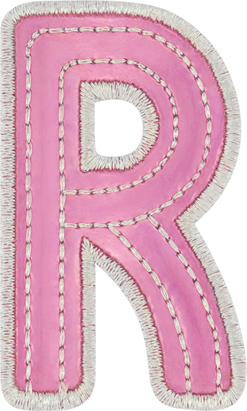 Pink Iridescent Letter Patch
