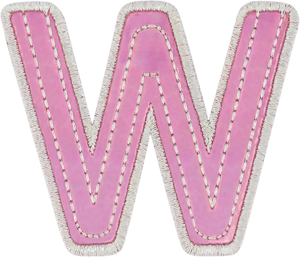 Pink Iridescent Letter Patch