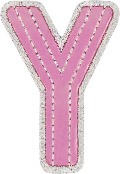 Pink Iridescent Letter Patch