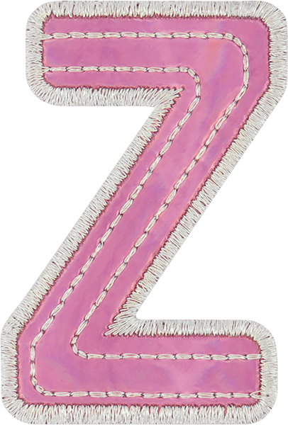 Pink Iridescent Letter Patch