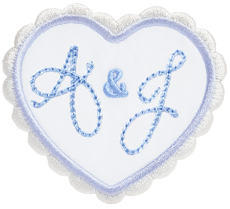 Bridal Customizable Heart Patch