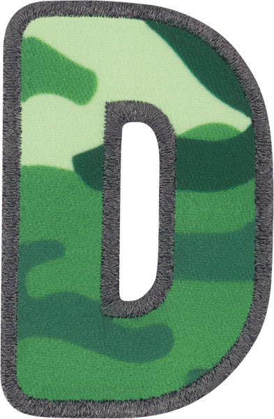 Camo Letter Patch