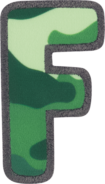 Camo Letter Patch