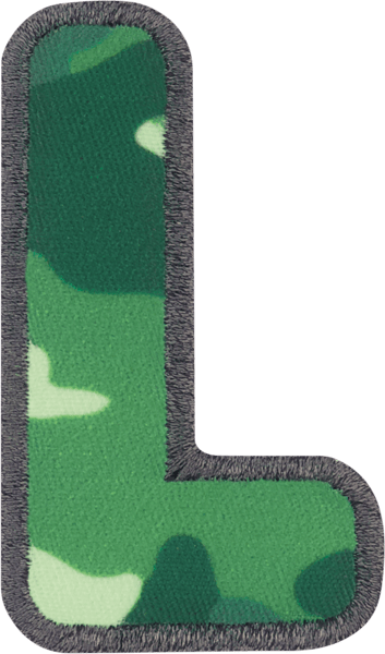 Camo Letter Patch